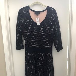 NWT Lane Bryant 3/4 Slv Flare Sweater Dress.